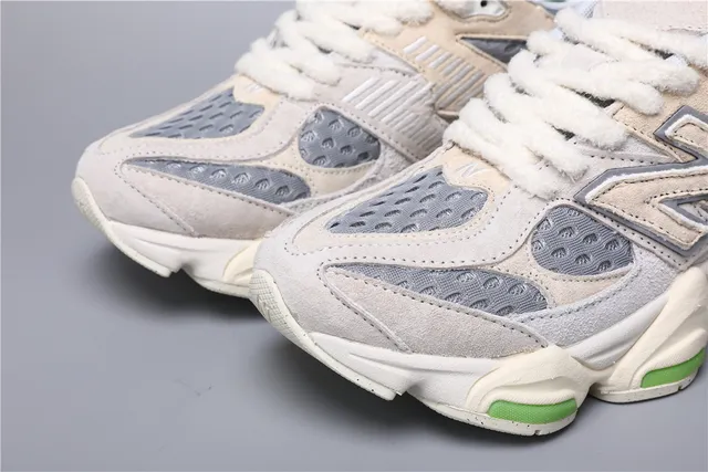 New Balance 9060 Off-White Gris Verde zapatillas chunky 4