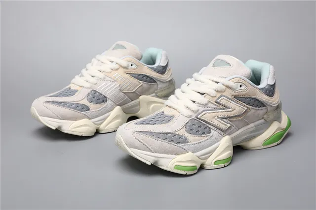 New Balance 9060 Off-White Gris Verde zapatillas chunky 5