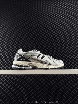 New Balance 9060 White Black Mesh Upper Layered Synthetic Overlays Lifestyle Sneakers 2