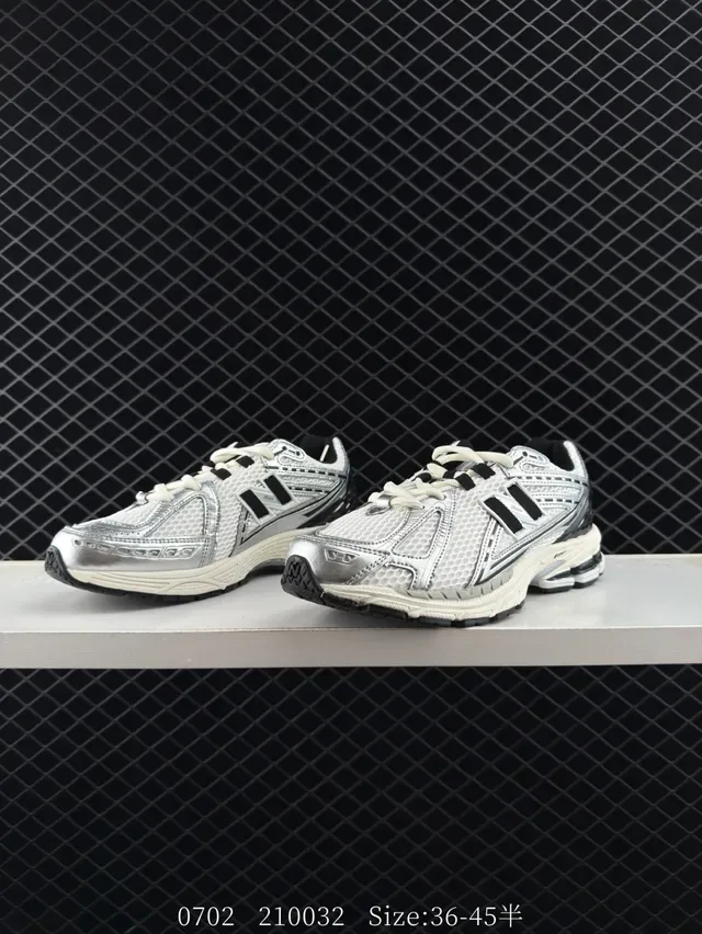 New Balance 9060 White Black Mesh Upper Layered Synthetic Overlays Lifestyle Sneakers 3