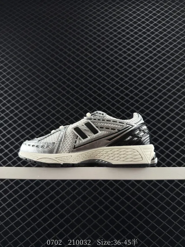 New Balance 9060 White Black Mesh Upper Layered Synthetic Overlays Lifestyle Sneakers 6