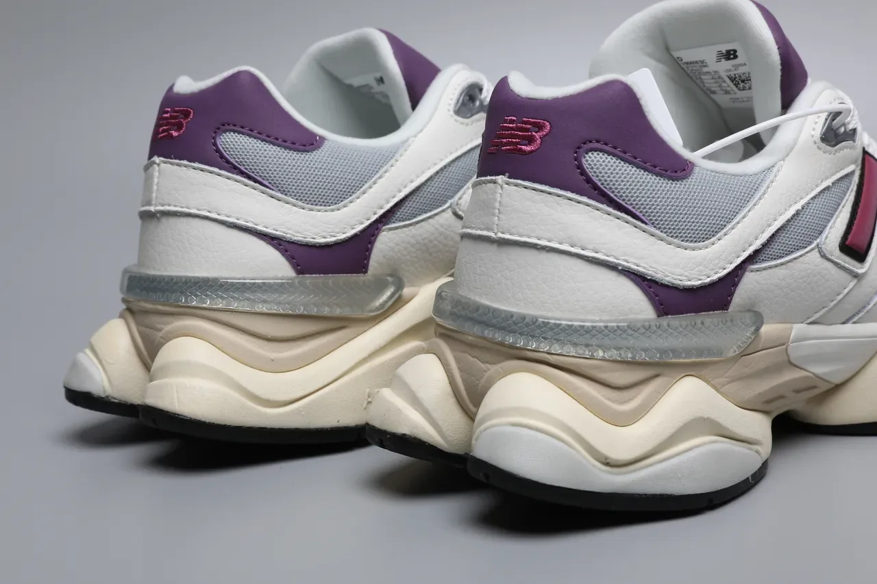 New Balance 9060 सफेद बैंगनी मैजेंटा लाइफस्टाइल स्नीकर 2