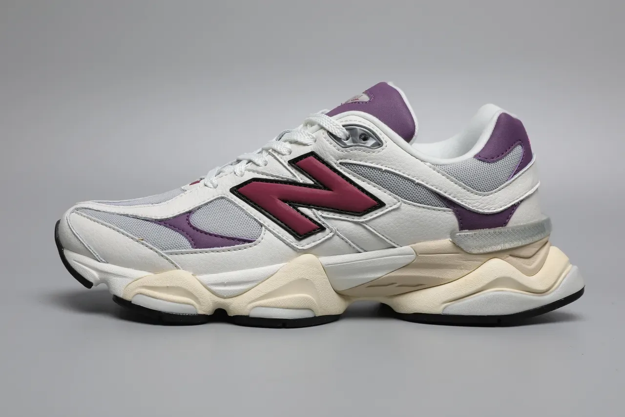 New Balance 9060 सफेद बैंगनी मैजेंटा लाइफस्टाइल स्नीकर 9