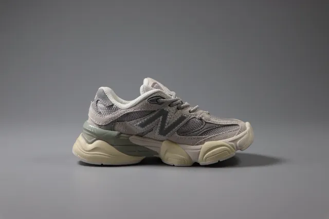 New Balance Beige Blue Retro Runner Multi-Layered Sole Chunky Sneakers 5