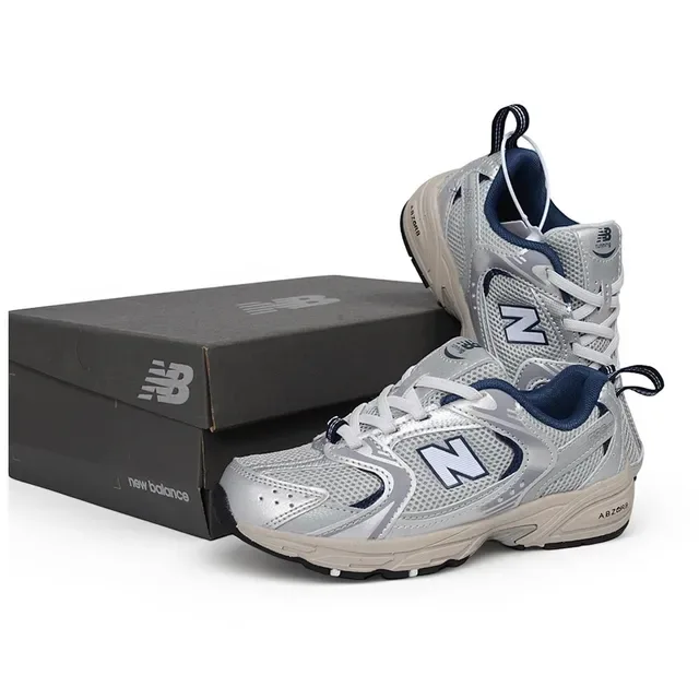New Balance 黑白厚底中底 网面-合成混合鞋面 生活方式运动鞋 5