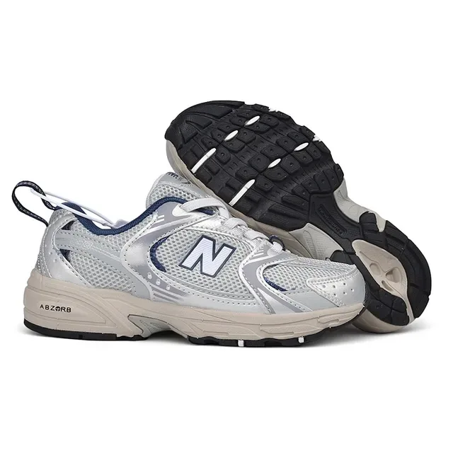 New Balance 黑白厚底中底 网面-合成混合鞋面 生活方式运动鞋 6