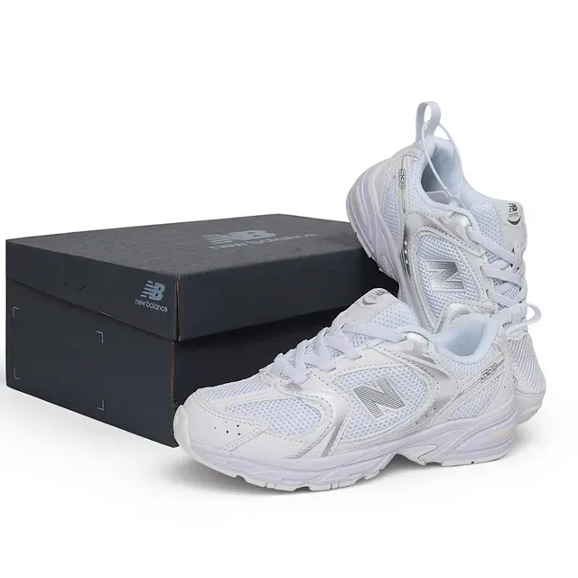 New Balance 黑白厚底中底 网面-合成混合鞋面 生活方式运动鞋 11