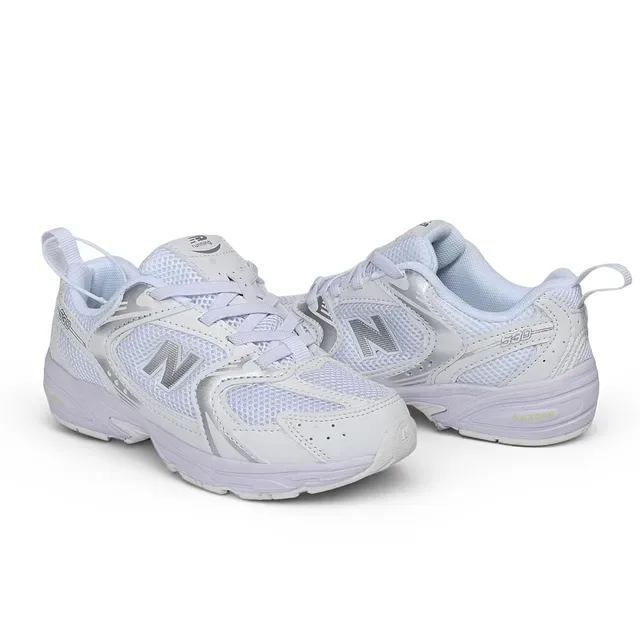 New Balance 黑白厚底中底 网面-合成混合鞋面 生活方式运动鞋 15