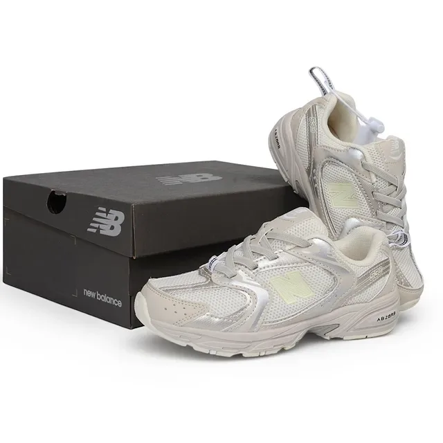 New Balance 黑白厚底中底 网面-合成混合鞋面 生活方式运动鞋 17