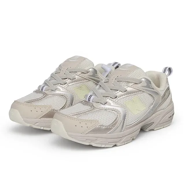 New Balance 黑白厚底中底 网面-合成混合鞋面 生活方式运动鞋 19
