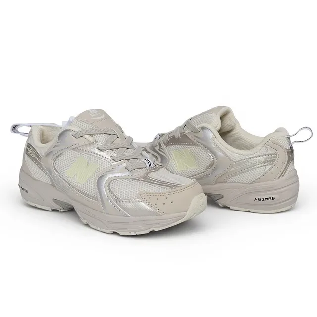New Balance 黑白厚底中底 网面-合成混合鞋面 生活方式运动鞋 21