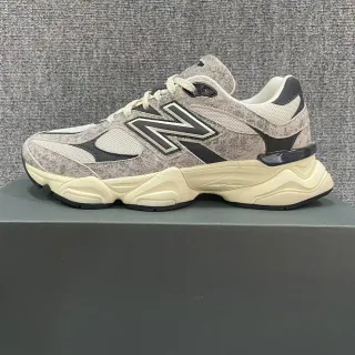 New Balance 灰米中底 混合材质鞋面 厚底运动鞋