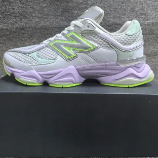 New Balance 灰紫色鞋底 网面和合成材料覆盖 厚底运动鞋