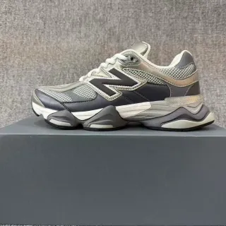 New Balance Gris Argent Semelles Stratifiées Maillage Et Synthétique En Couches Construction Chaussures Chunky