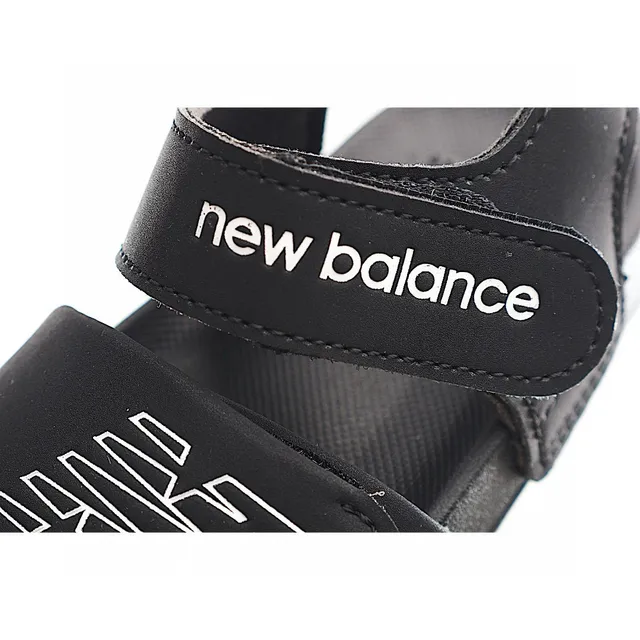 New Balance صندل أطفال بيج أزرق حزامين إغلاق فيلكرو صندلات كاجوال 21