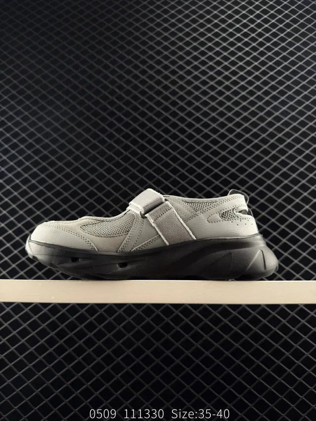 New Balance Mary Jane Series Gray Mesh Velcro Strap Mary Jane Shoes 4