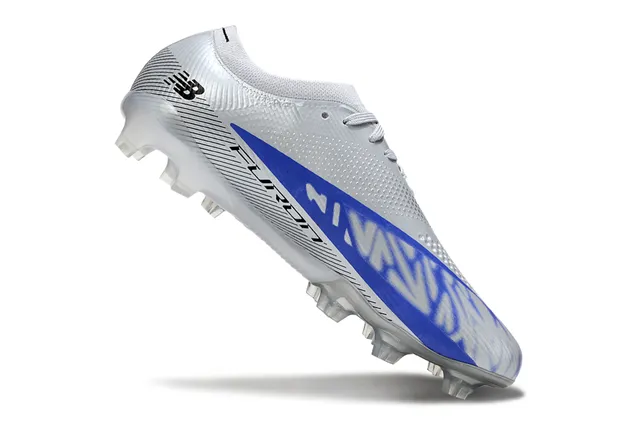 New Balance रू्पाली नील निम्न-काट सॉक-फिट ऊपर स्वच्छ मोल्डेड सोल दृढ माटी सॉकर जूता 2