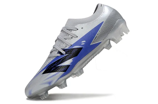 New Balance रू्पाली नील निम्न-काट सॉक-फिट ऊपर स्वच्छ मोल्डेड सोल दृढ माटी सॉकर जूता 3