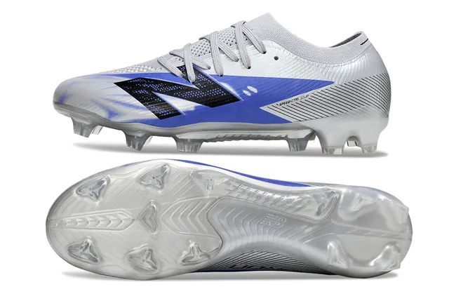 New Balance रू्पाली नील निम्न-काट सॉक-फिट ऊपर स्वच्छ मोल्डेड सोल दृढ माटी सॉकर जूता 6