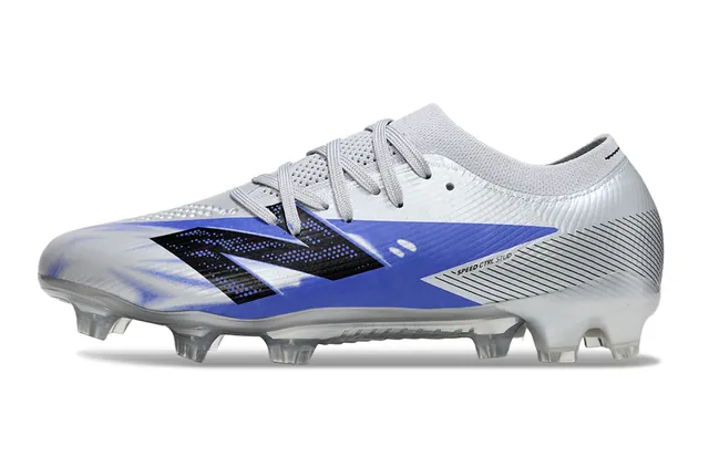 New Balance रू्पाली नील निम्न-काट सॉक-फिट ऊपर स्वच्छ मोल्डेड सोल दृढ माटी सॉकर जूता 7