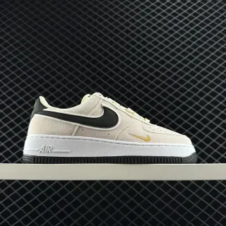 Nike Air Force 1 بيج أسود ذهبي حياة أسلوب حذاء رياضي