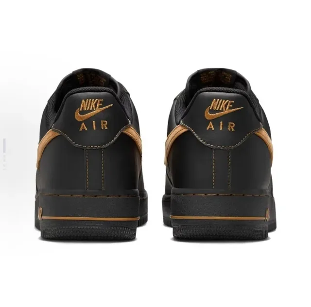 Nike Air Force 1 Black and Tan Chaussures Lifestyle 2