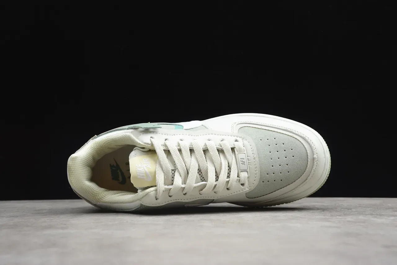 Nike Air Force 1 Platform Mint Green Lifestyle Sneakers 13