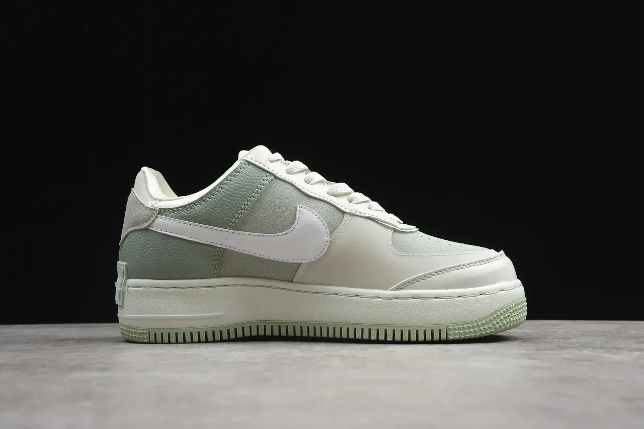 Nike Air Force 1 Platform Mint Green Lifestyle Sneakers 14
