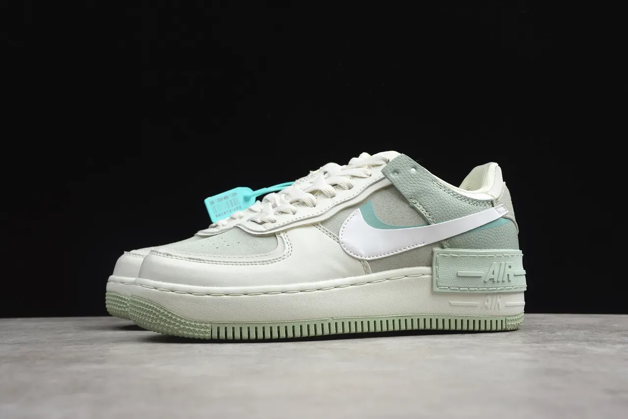 Nike Air Force 1 Platform Mint Green Lifestyle Sneakers 15