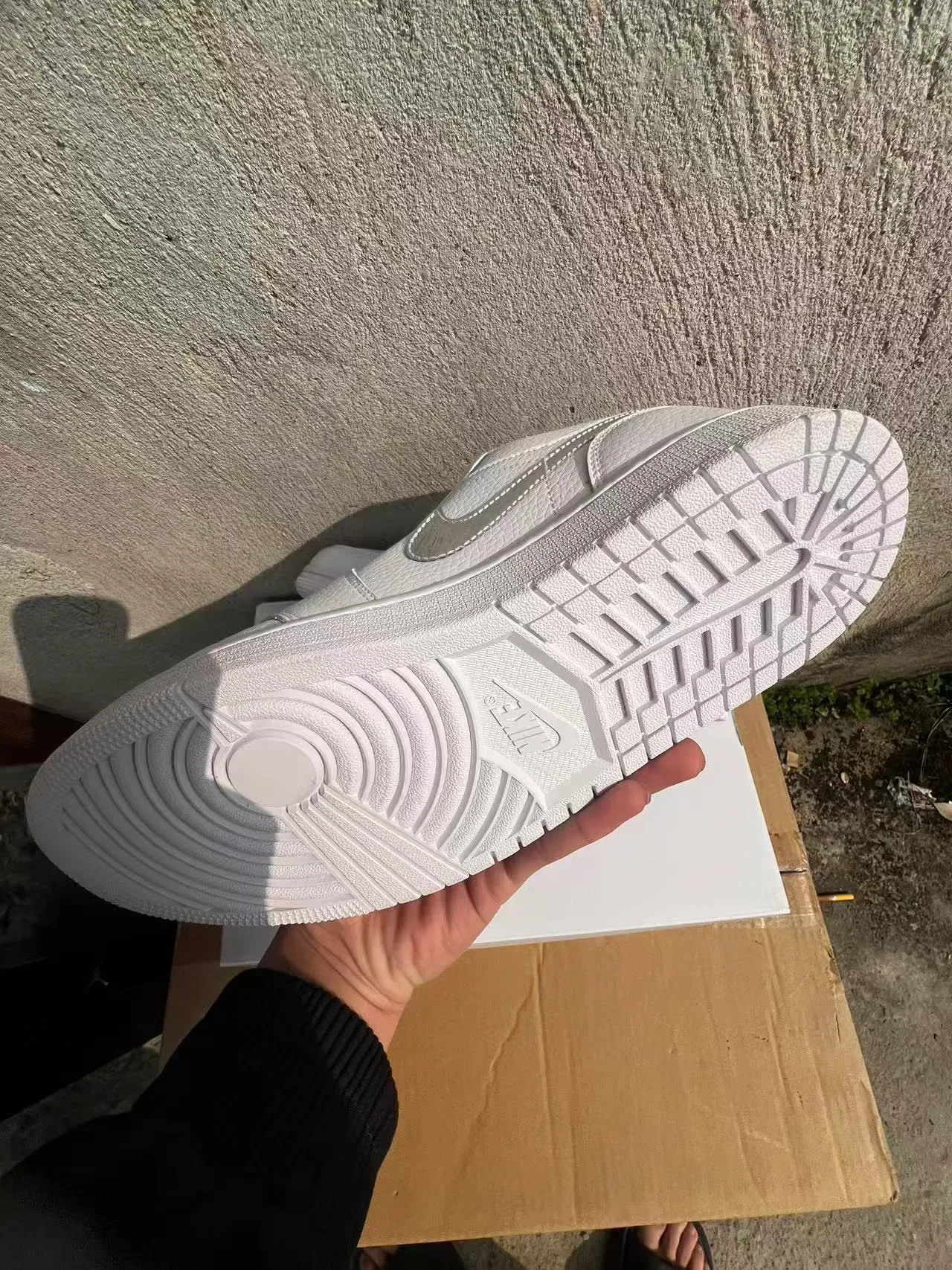 Nike Air Force 1 White Metallic Silver Lifestyle Sneakers 6