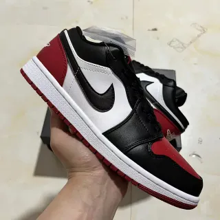 Nike Air Jordan 1 Low University Red Black White أحذية أسلوب حياة