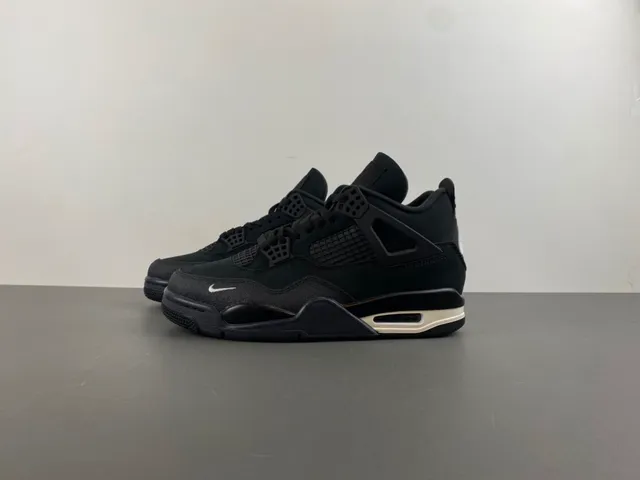 Nike Air Jordan 4 Black White Basketball Shoes 21