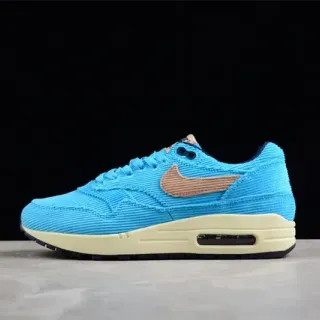 Nike Air Max 1 كوردوروي أزرق بني حذاء سنيكرز أسلوب حياة