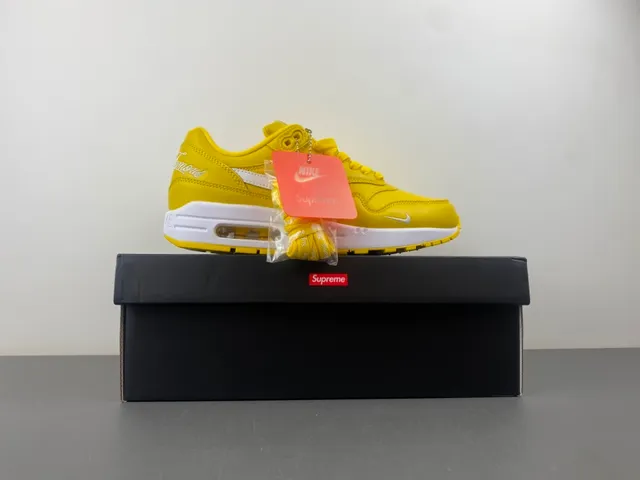 Nike Air Max 1 Yellow White Lifestyle Sneakers 15