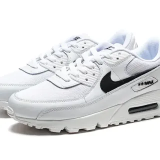 Nike Air Max 90 حذاء رياضي أسلوب حياة أبيض وأسود