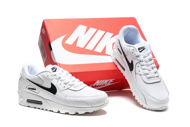 Nike Air Max 90 White Black Lifestyle Sneakers 2