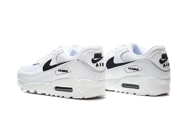 Nike Air Max 90 White Black Lifestyle Sneakers 4