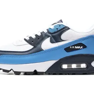 Nike Air Max 90 أبيض أزرق بحري حذاء رياضي أسلوب حياة