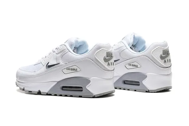 Nike Air Max 90 White Gray Lifestyle Sneakers 18