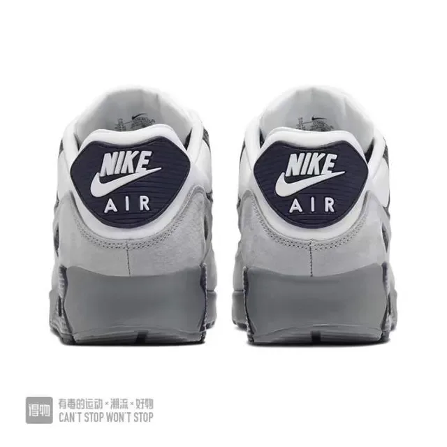 Nike Air Max 90 Sneakers Lifestyle Blanc Marine Gris 6