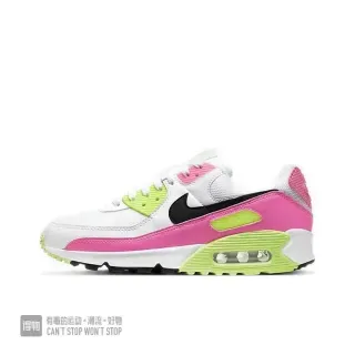 Nike Air Max 90 أبيض وردي نيون أخضر حذاء رياضي أسلوب حياة
