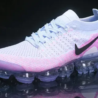 Nike Air VaporMax Flyknit Azul Claro Rosa Gradiente Sneakers Lifestyle