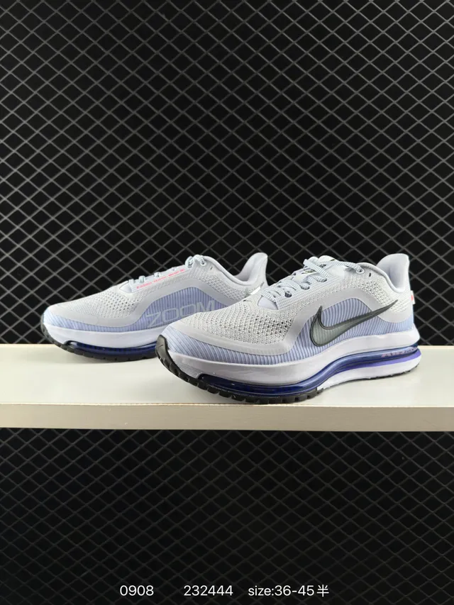 Nike Air Zoom Pegasus Premium White Gray Blue Running Shoes 2