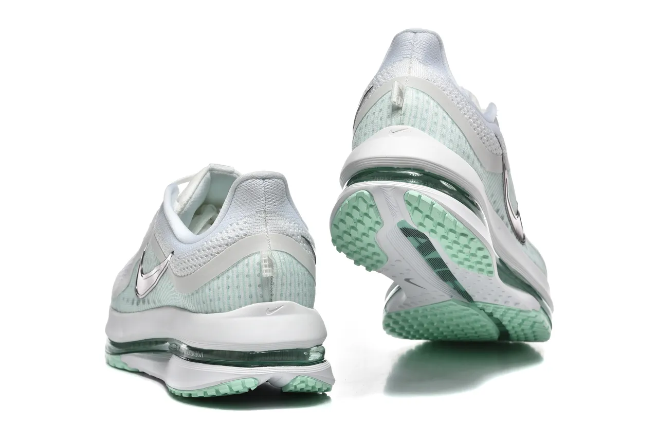 Nike Air Zoom Pegasus White Green Léger maillage ingénierie supérieur Full-Length Visible Unit chaussures de course 3