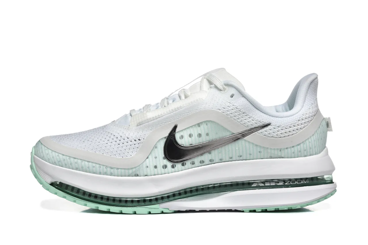 Nike Air Zoom Pegasus White Green Léger maillage ingénierie supérieur Full-Length Visible Unit chaussures de course 6
