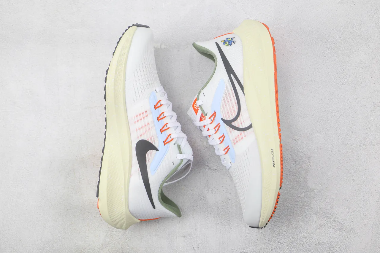 Nike Air Zoom Pegasus White Orange Cream Running Shoes 2