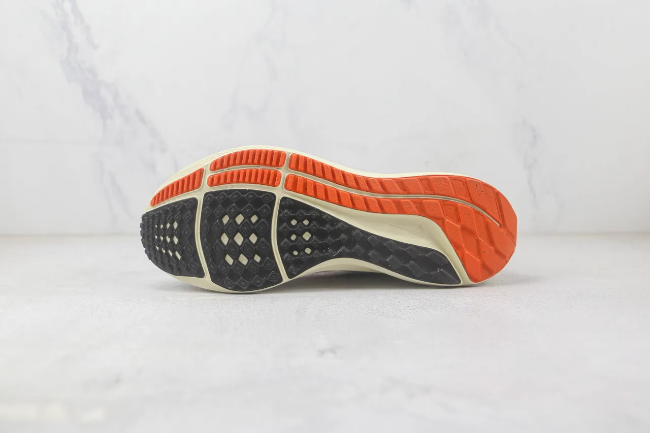 Nike Air Zoom Pegasus White Orange Cream Running Shoes 8