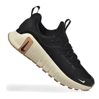 Nike Black and Cream Ribbed Midsole Lifestyle Sneakers