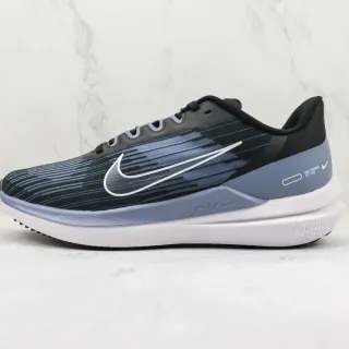 Nike काले नीले इंजीनियर मेश अपर टोनल स्ट्राइप पैटर्न रनिंग जूते