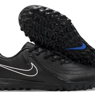 Nike 黑色蓝色低帮合成上层草地足球鞋
